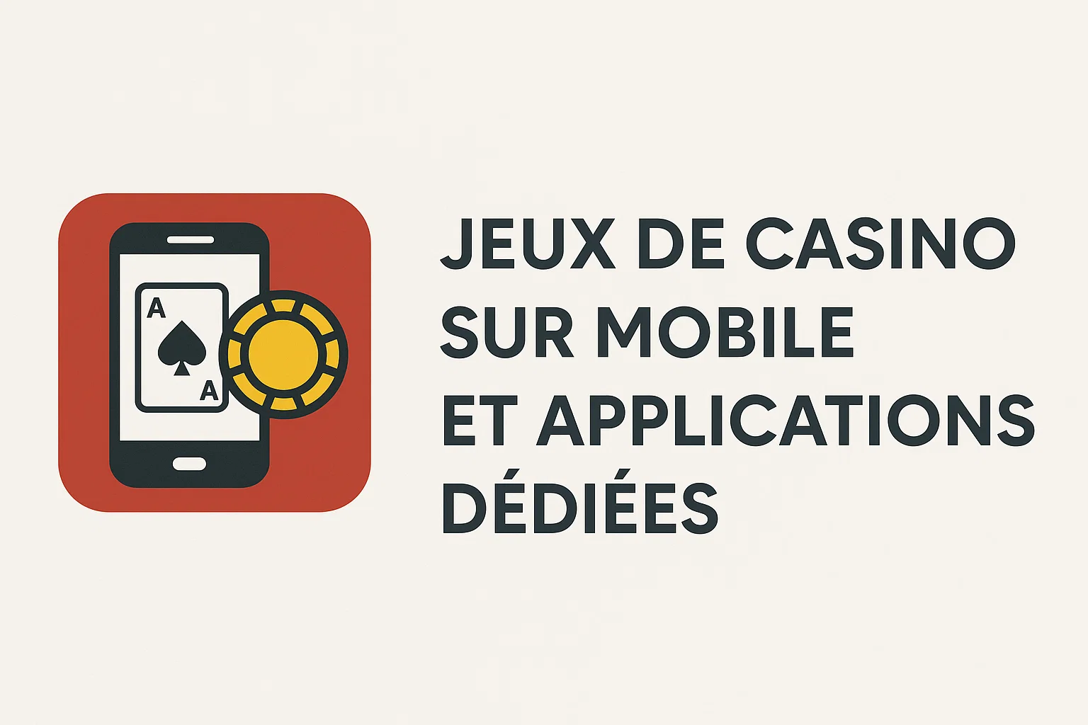 Jeux de Casino sur Mobile et Applications dédiées